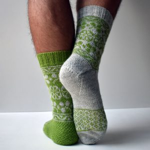 gusset decreases at the bottom of the foot