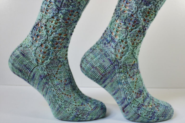 Treeship socks by Dots Dabbles