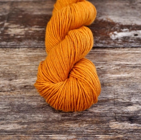 Socks Yeah in Citrine, a bright yellow orange