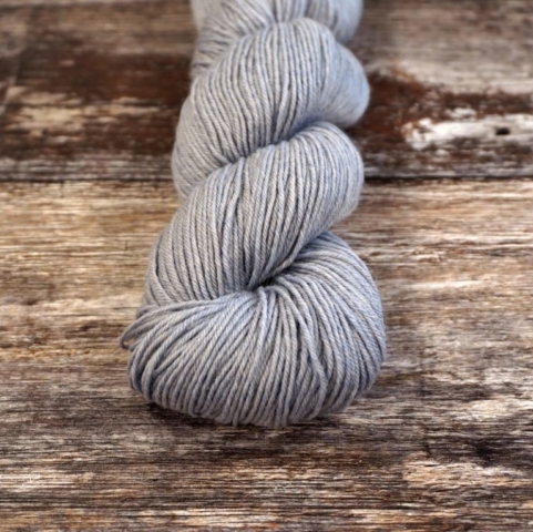 Socks Yeah in Chalcedony, a light grey with blue-ish undertone