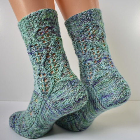 Treeship socks by Dots Dabbles