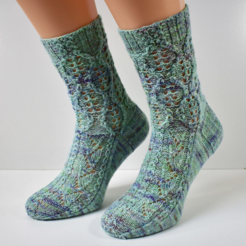 Treeship socks by Dots Dabbles