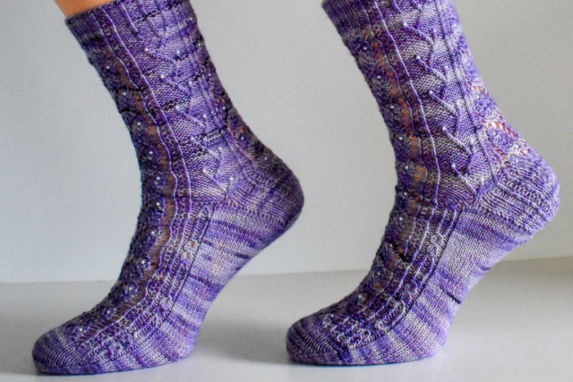 Elvenpath sock pattern by Dots Dabbles