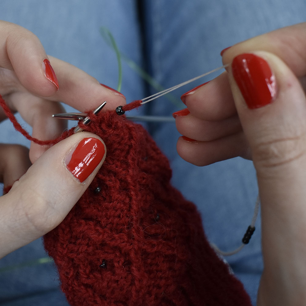 How to add to your knitting using Superfloss Dots Dabbles Designs