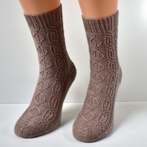 Lady Patience socks by Dots Dabbles in CoopKnits Socks Yeah!