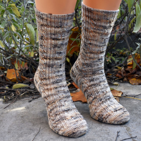 Witches' Sabbath sock pattern by Dots Dabbles